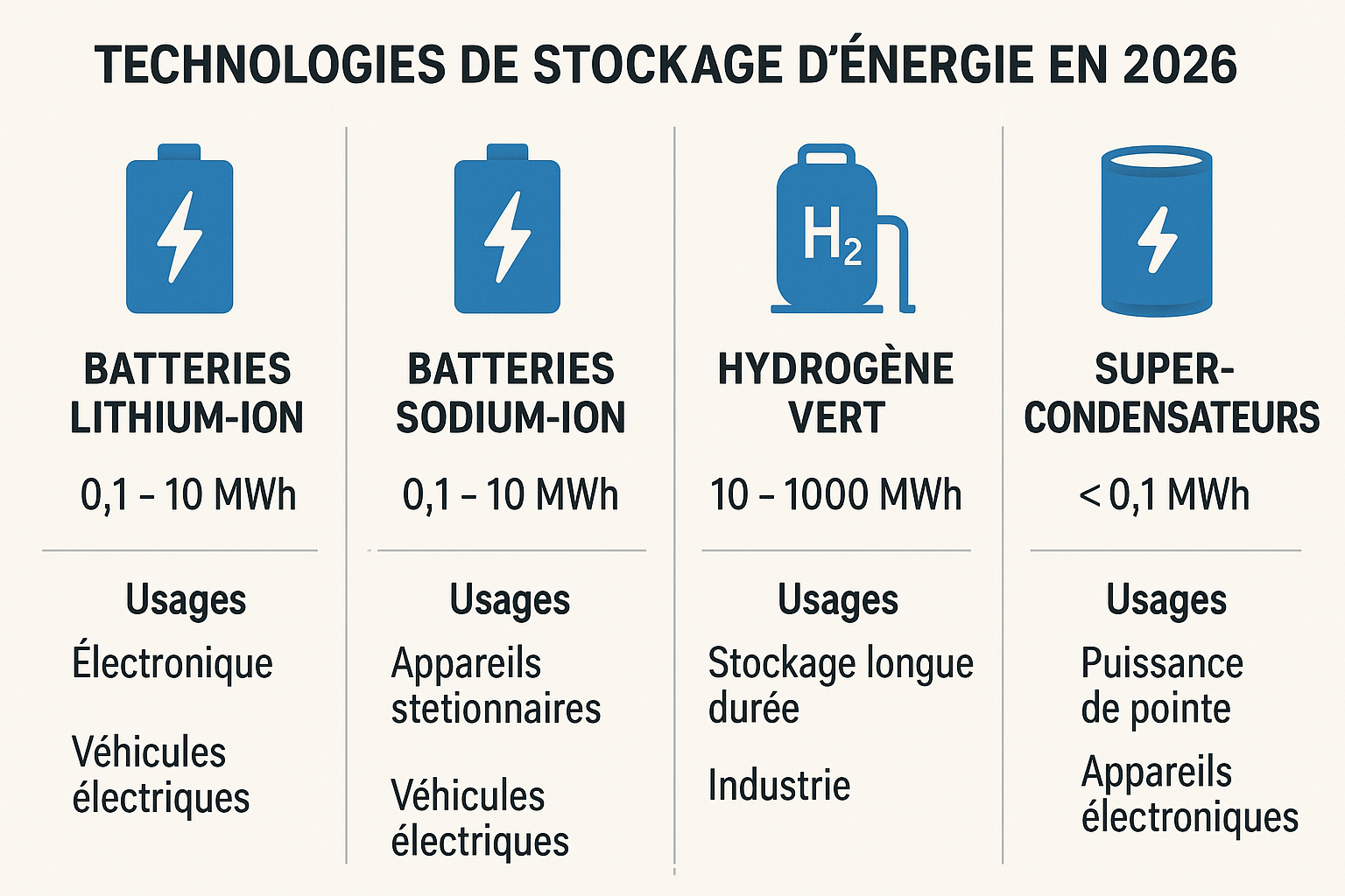 découvrez comment les innovations en stockage d’énergie en 2026 pourraient révolutionner le marché et faire baisser considérablement les prix de l'électricité.