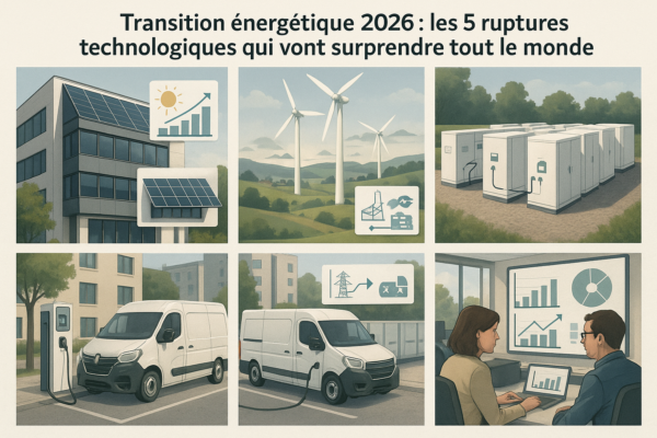 découvrez les 5 ruptures technologiques majeures qui révolutionneront la transition énergétique d'ici 2026 et transformeront notre avenir énergétique de manière inattendue.
