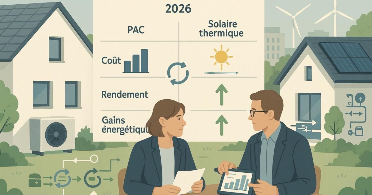 découvrez en 2026 quel système énergétique est le plus rentable : pompe à chaleur (pac) ou solaire thermique. analyse des coûts, performances et avantages pour faire le meilleur choix.
